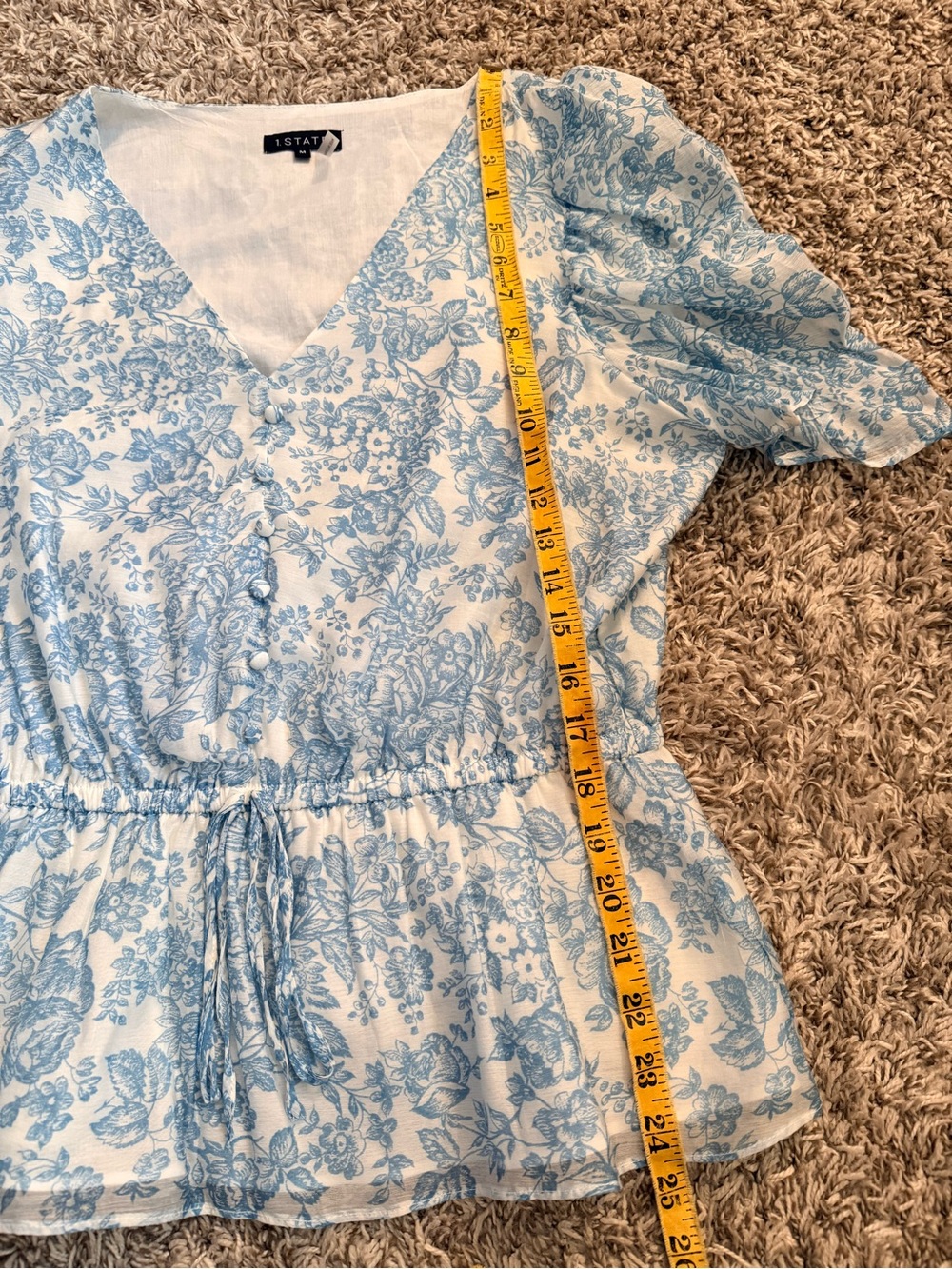 Gorgeous! 1. State Floral Top M - Picture 5 of 6
